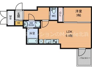 SEST北浜の物件間取画像